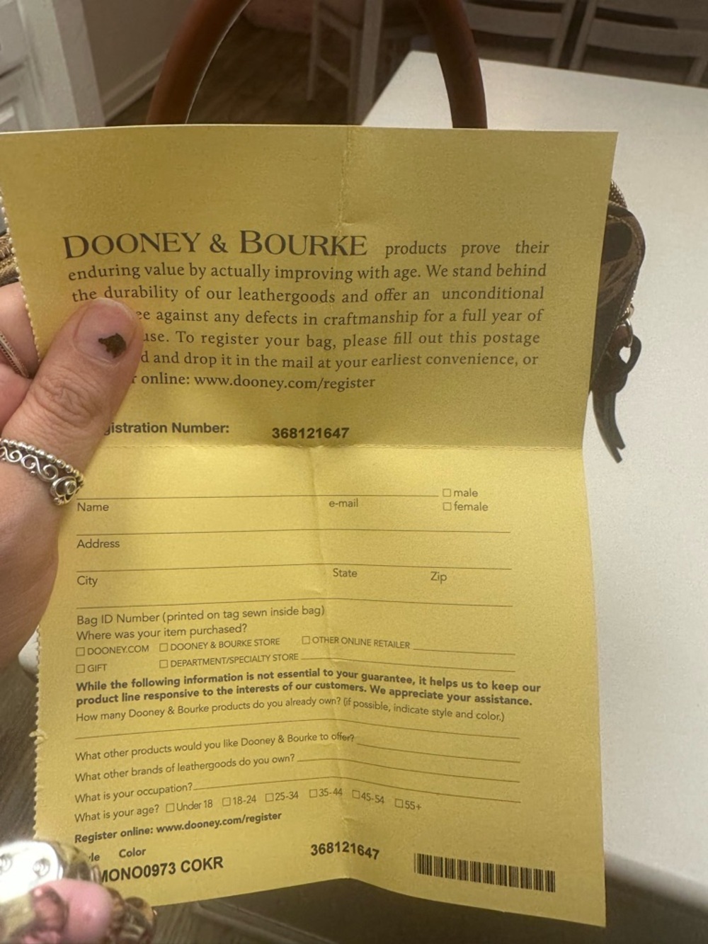 Dooney & Bourke Brown Logo Print Backpack & Wallet - Picture 2 of 5